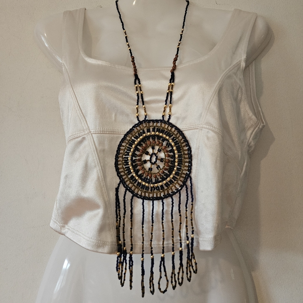 Native American Hand Crafted Beaded Necklace